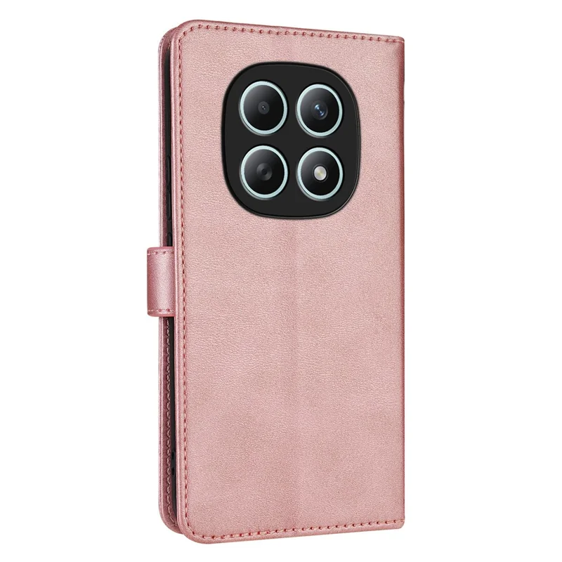 AZNS For Xiaomi Poco M8 5G / Redmi Note 15 5G (Global) Case PU Leather Wallet Phone Cover - Rose Gold