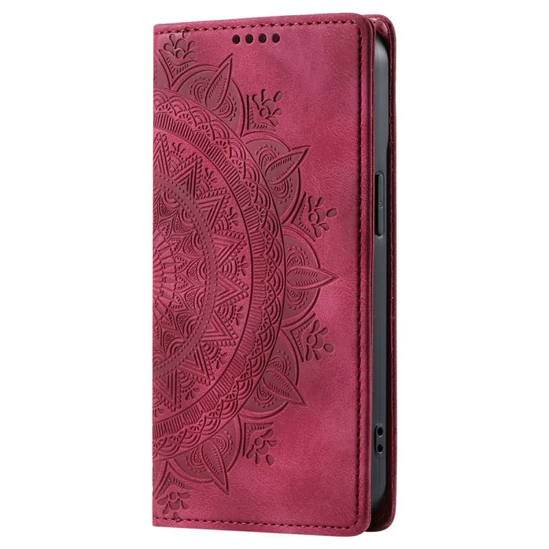 For Xiaomi Redmi Note 15 5G (Global) Case Magnetic Closing Leather Phone Cover Pattern Imprinted - Rose