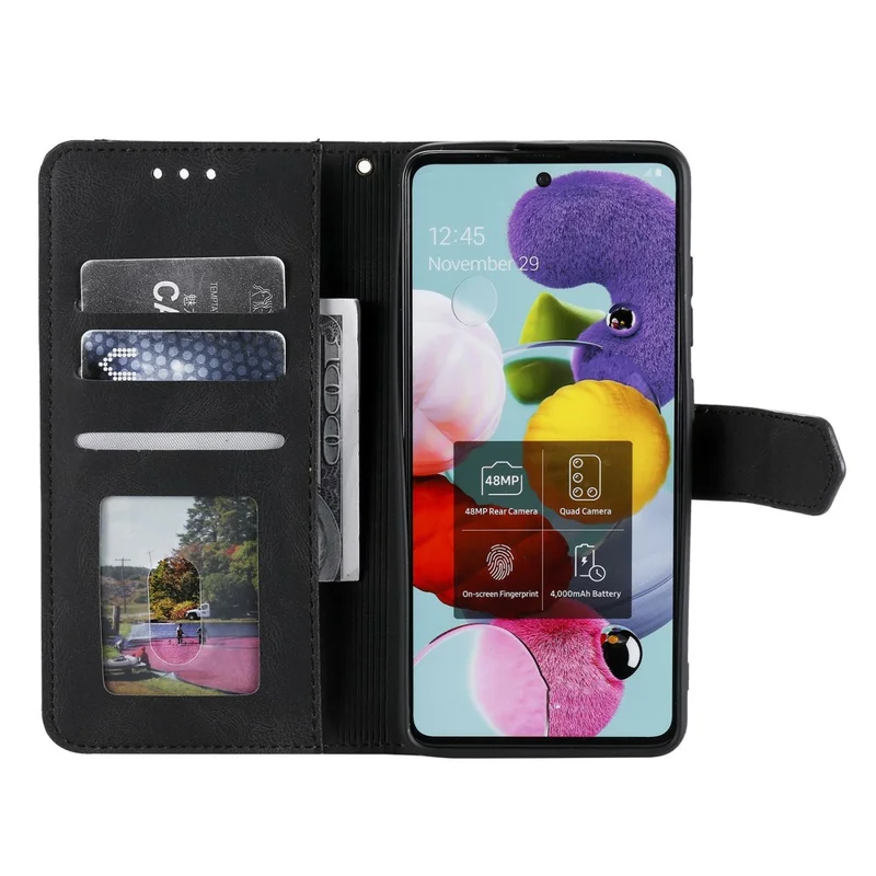 For Xiaomi Redmi Note 15 5G (Global) Leather Case Splicing Stitching Wallet Phone Cover with Wrist Strap - Black