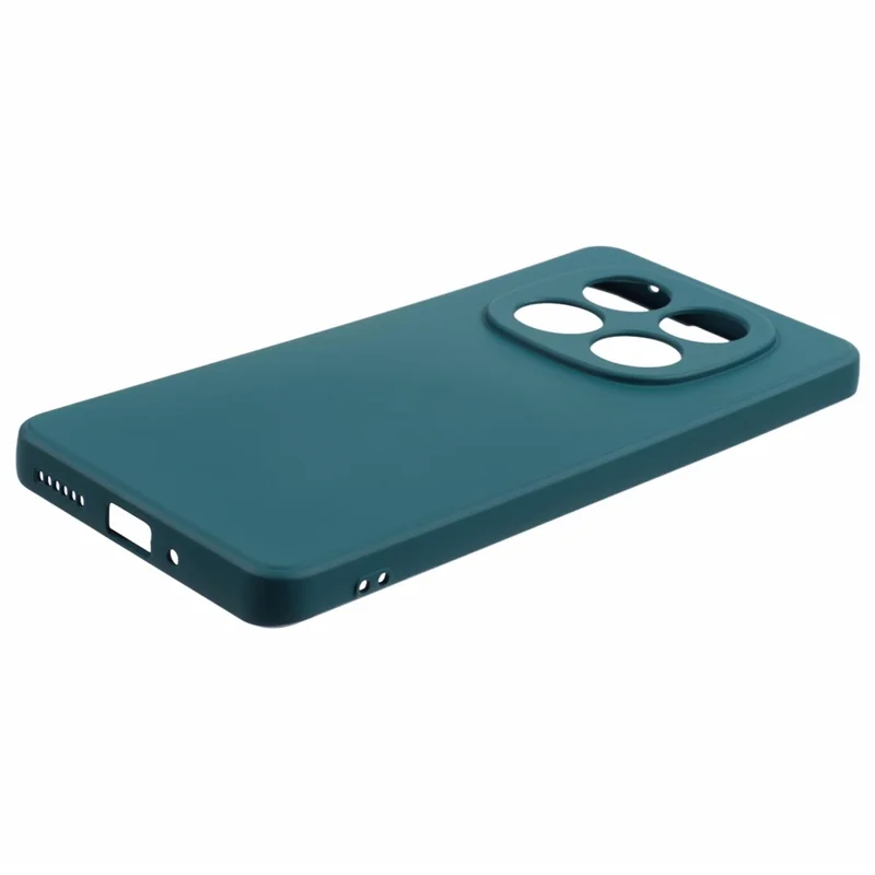 For Xiaomi Redmi Note 15 5G (Global) Case TPU Back Soft Anti-Scratch Fiber Lining Phone Cover - Army Green