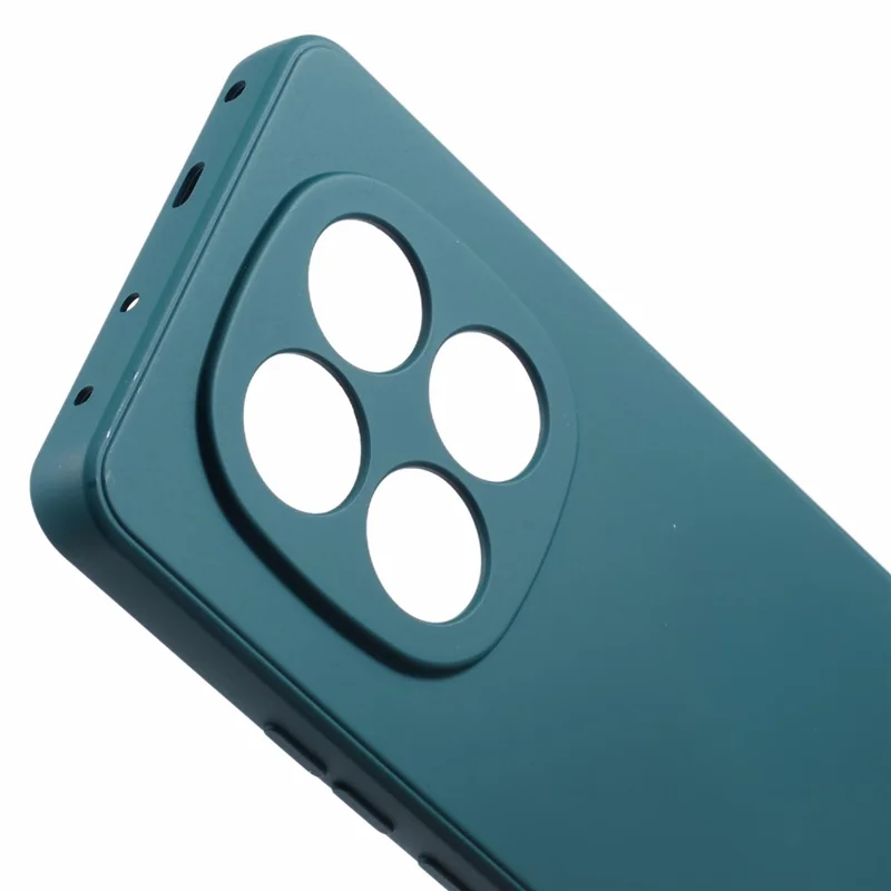 For Xiaomi Redmi Note 15 5G (Global) Case TPU Back Soft Anti-Scratch Fiber Lining Phone Cover - Army Green
