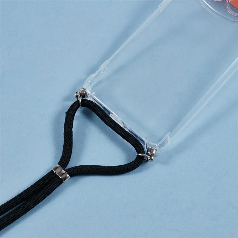 For Xiaomi Redmi Note 15 5G (Global) Case Reinforced Corner TPU Clear Phone Cover with Lanyard