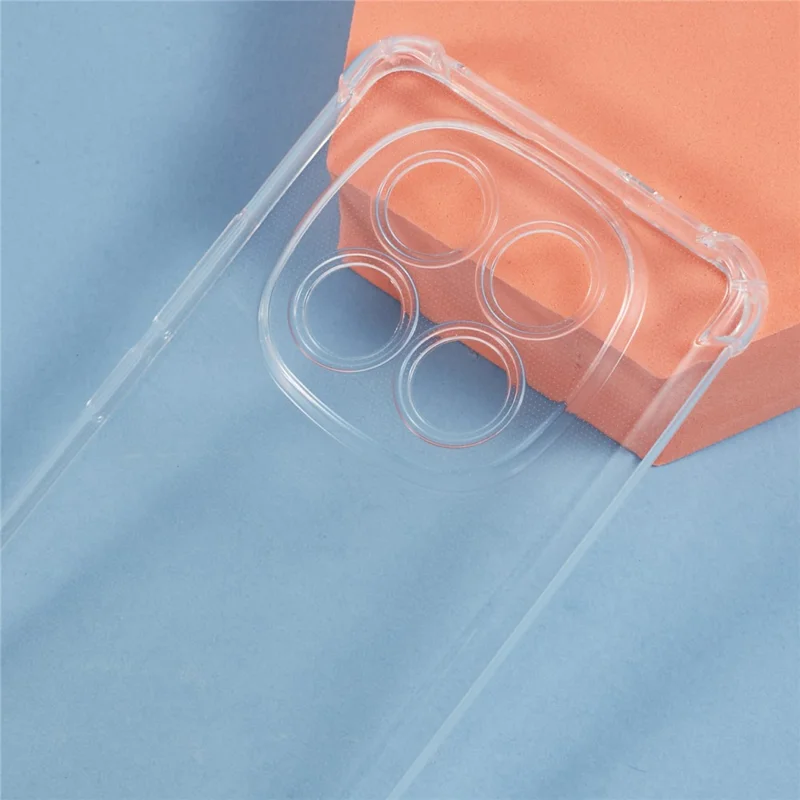 For Xiaomi Redmi Note 15 5G (Global) Case Reinforced Corner TPU Clear Phone Cover with Lanyard