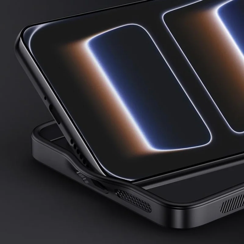 For iPhone 17 Pro Max Case Wood Texture PU Leather Coated PC TPU Phone Cover - Black