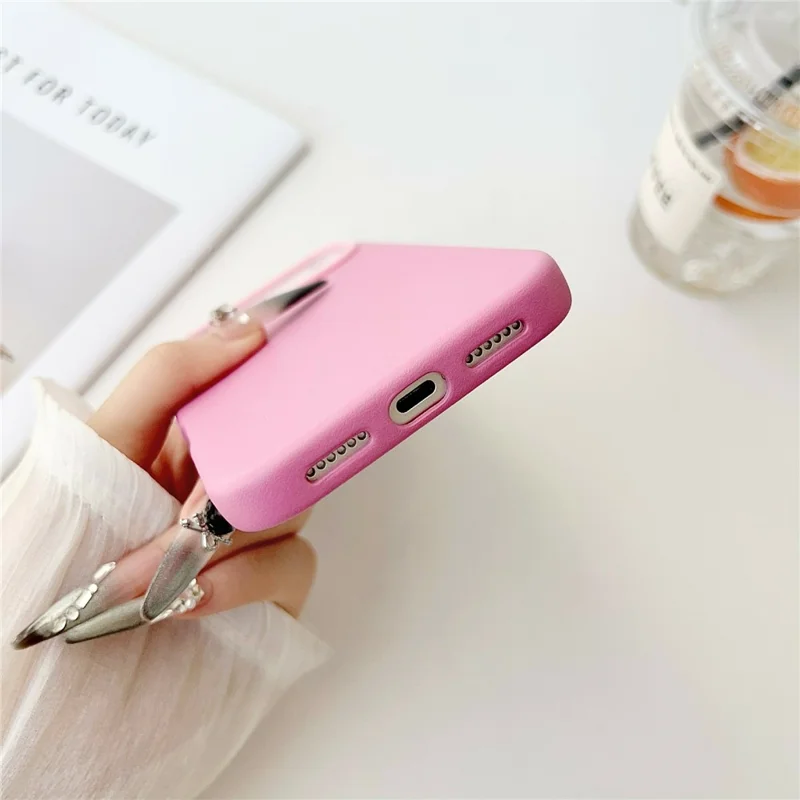 For iPhone 17 Pro Max Case Compatible with MagSafe PU Leather Liquid Silicone Phone Back Cover - Dark Purple