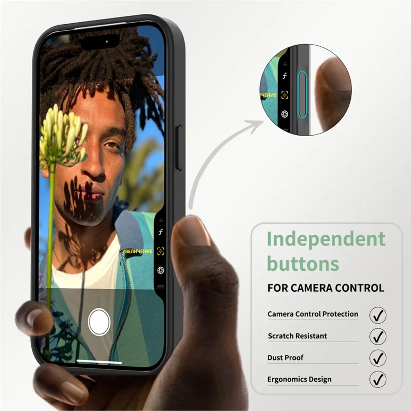 Bulk Purchasing For iPhone 17 Pro Magnetic Case with AI Camera Button PC + TPU Phone Cover Compatible with MagSafe - Black