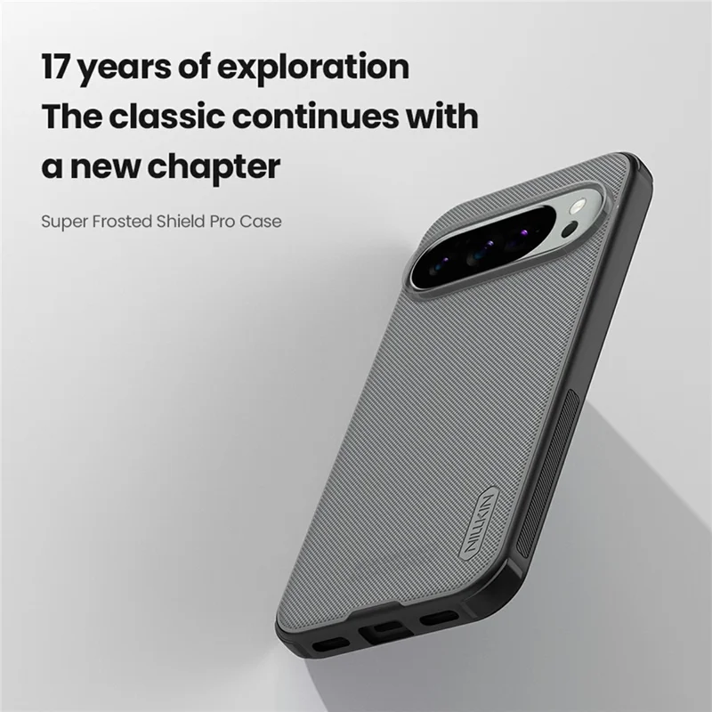 NILLKIN Super Frosted Shield Pro For Google Pixel 10 Pro  /  Pixel 10 Case Matte PC TPU Clear Black Phone Back Cover