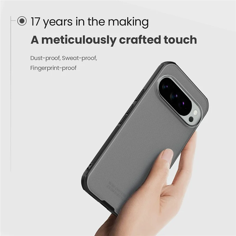 NILLKIN Super Frosted Shield Pro For Google Pixel 10 Pro  /  Pixel 10 Case Matte PC TPU Clear Black Phone Back Cover