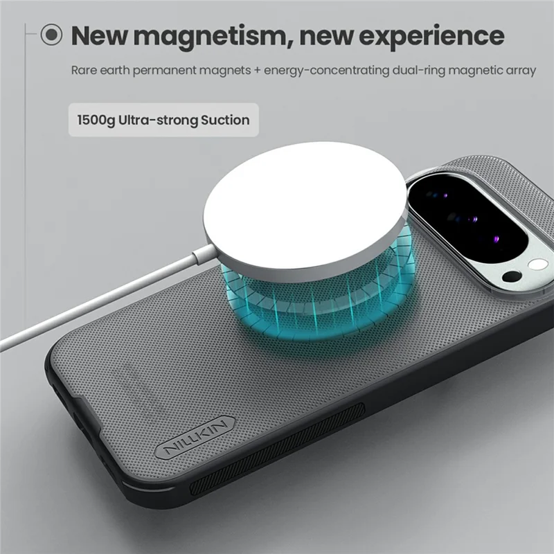 NILLKIN Super Frosted Shield Pro for Google Pixel 10 Pro  /  Pixel 10 Magnetic Case Matte PC TPU Clear Black Phone Back Cover