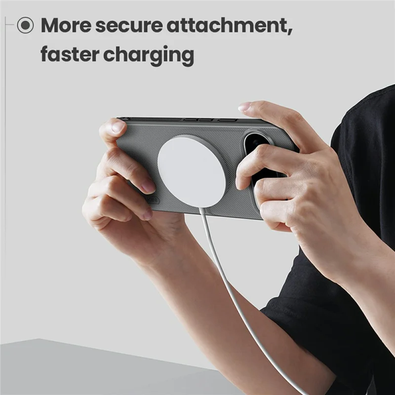 NILLKIN Super Frosted Shield Pro for Google Pixel 10 Pro  /  Pixel 10 Magnetic Case Matte PC TPU Clear Black Phone Back Cover