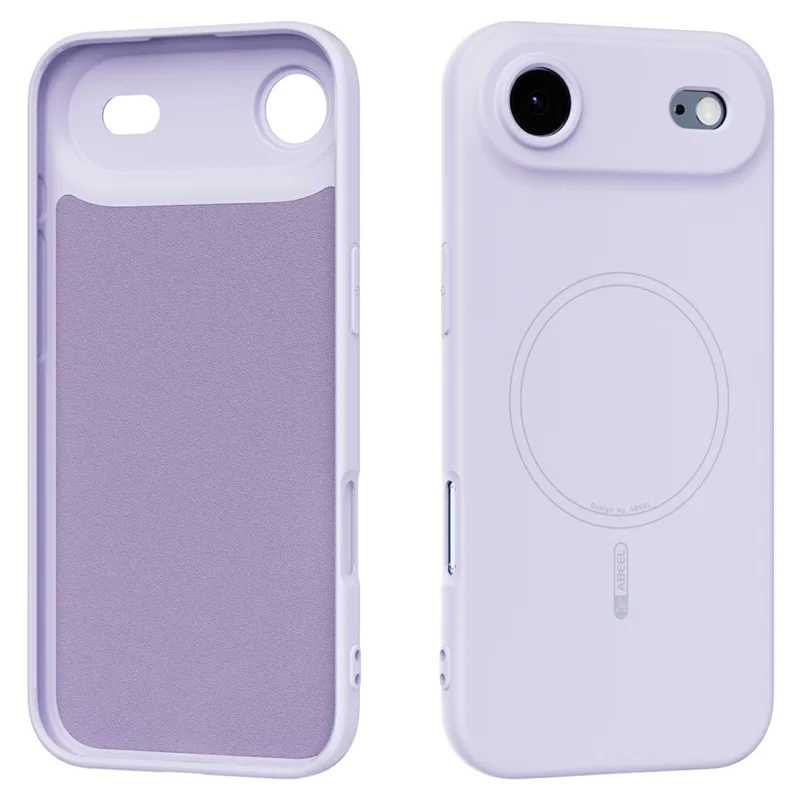 ABEEL For iPhone Air Case Compatible with MagSafe Skin Touch Liquid Silicone Phone Back Cover - Purple