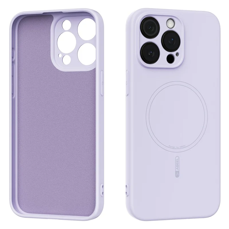 ABEEL For iPhone 13 Pro Case Compatible with MagSafe Skin Touch Liquid Silicone Phone Back Cover - Purple
