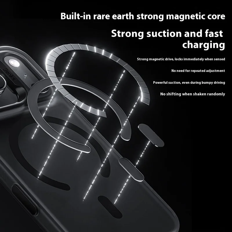 BENKS For iPhone 17 Pro Case PC + TPU Matte Magnetic Phone Cover Compatible with MagSafe