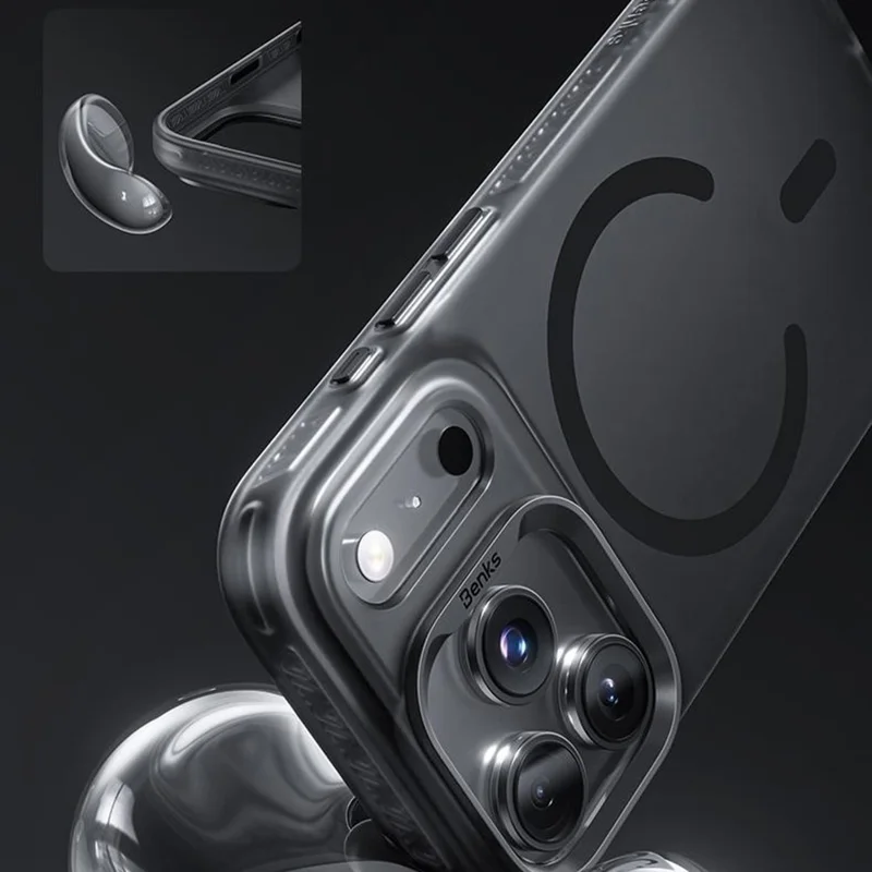 BENKS For iPhone 17 Pro Case PC + TPU Matte Magnetic Phone Cover Compatible with MagSafe