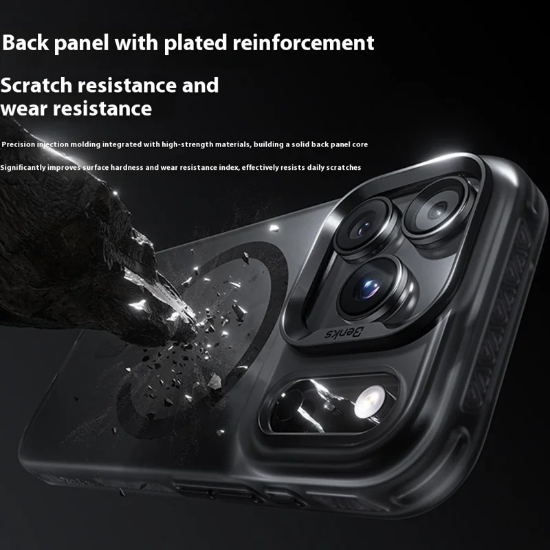 BENKS For iPhone 17 Pro Max Case PC + TPU Matte Magnetic Phone Cover Compatible with MagSafe