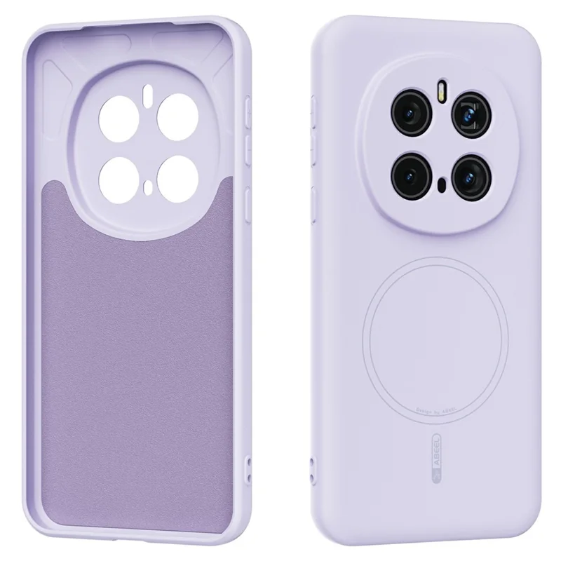ABEEL til Honor Magic7 Pro 5G hylster kompatibel med MagSafe Skin Touch flydende silikone telefon bagdæksel - Lilla