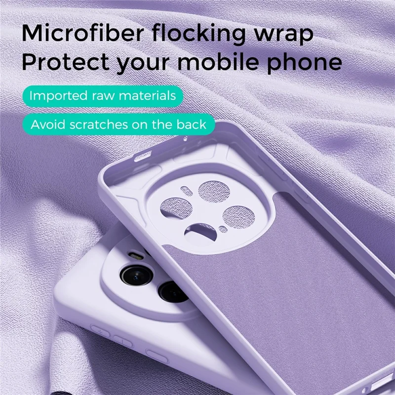 ABEEL til Honor Magic7 Pro 5G hylster kompatibel med MagSafe Skin Touch flydende silikone telefon bagdæksel - Lilla