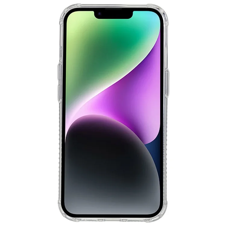 PQY Go Out Series Magnetic Phone Case for iPhone 14 Plus Compatible with MagSafe, Hybrid PC+TPU+PET Shockproof Protective Back Cover - Laser Color