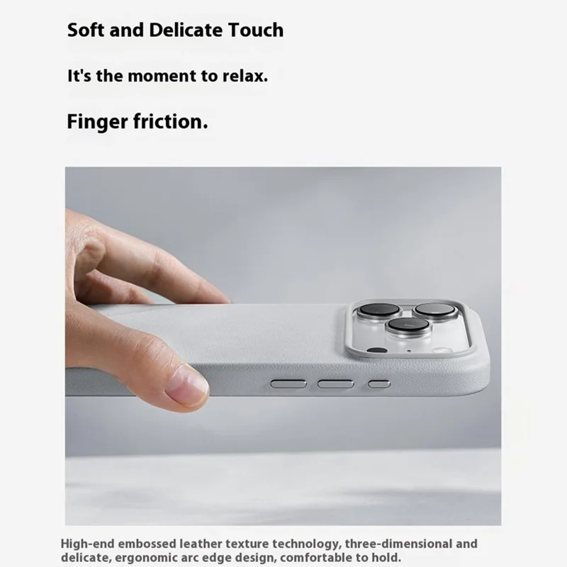 BENKS Q2 For iPhone 17 Pro Mircrofiber Leather + PC + Silicone Phone Case Compatible with MagSafe - White