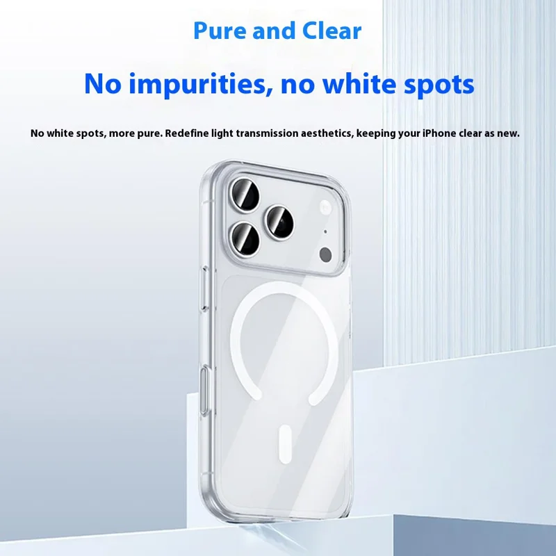 BENKS For iPhone 17 Pro Magnetic Case TPU PC Clear Phone Cover Compatible with MagSafe