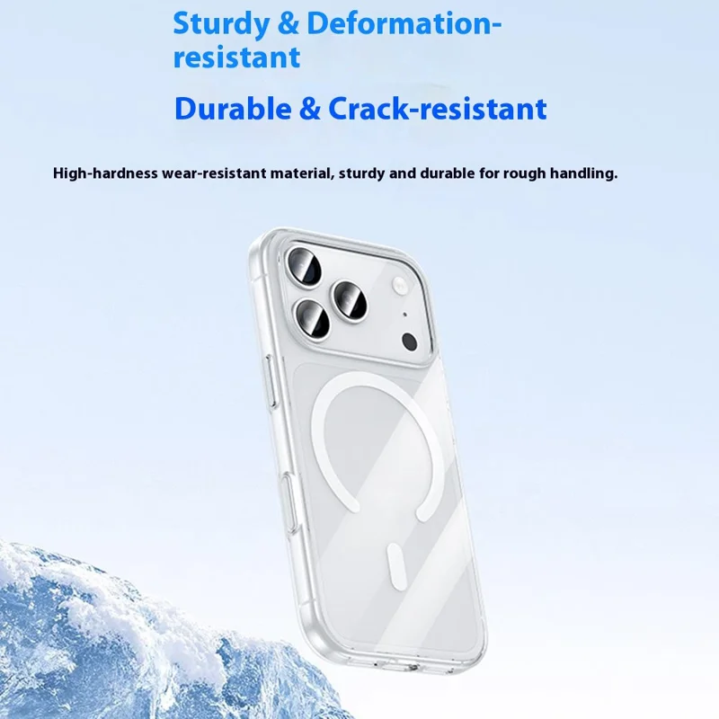 BENKS For iPhone 17 Pro Magnetic Case TPU PC Clear Phone Cover Compatible with MagSafe