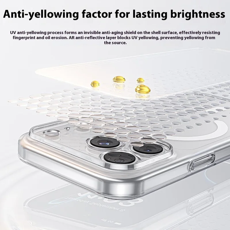 BENKS For iPhone 17 Pro Magnetic Case Ultra Thin Naked-like Clear PC Phone Cover Compatible with MagSafe