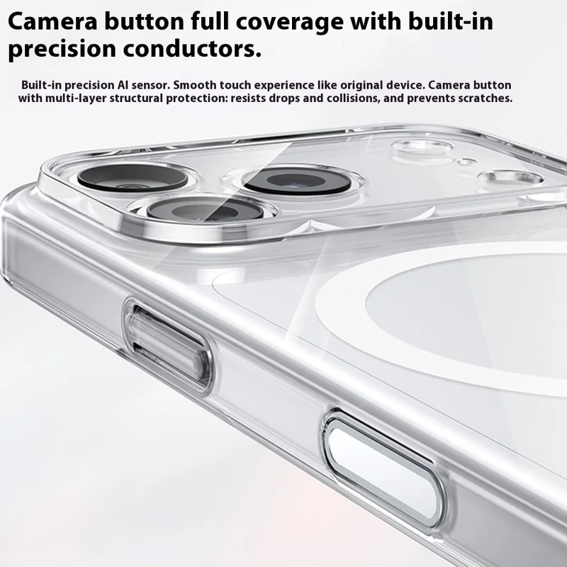 BENKS For iPhone 17 Pro Magnetic Case Ultra Thin Naked-like Clear PC Phone Cover Compatible with MagSafe