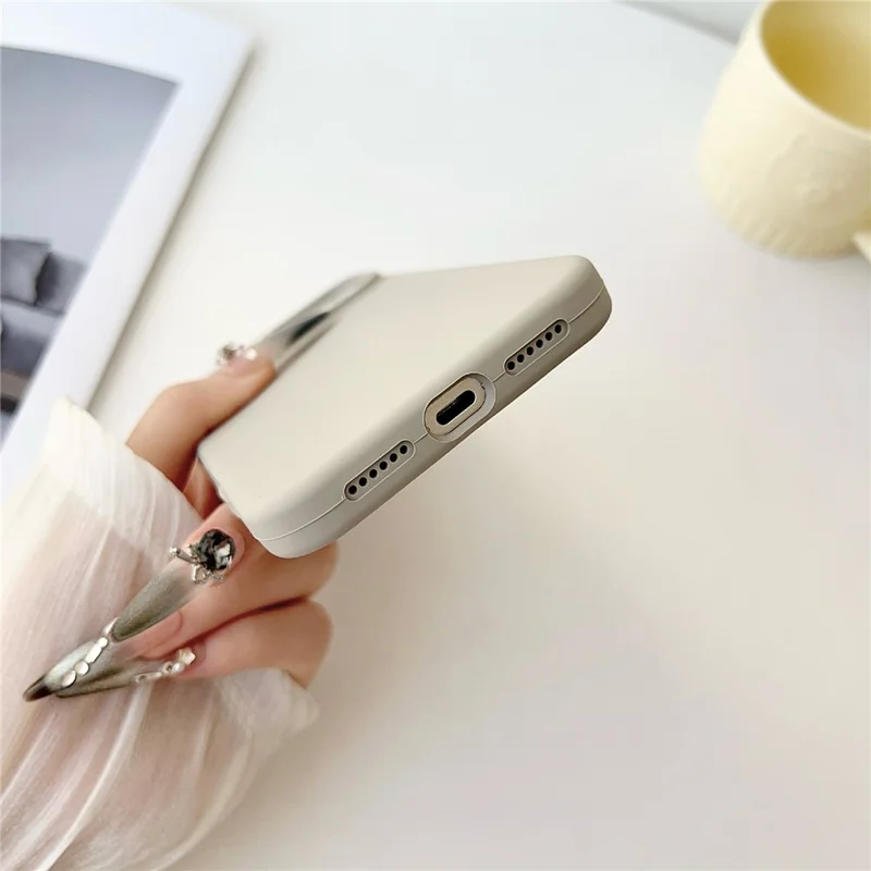 For iPhone 17 Pro Max Case Compatible with MagSafe Liquid Silicone Phone Back Cover - Light Grey