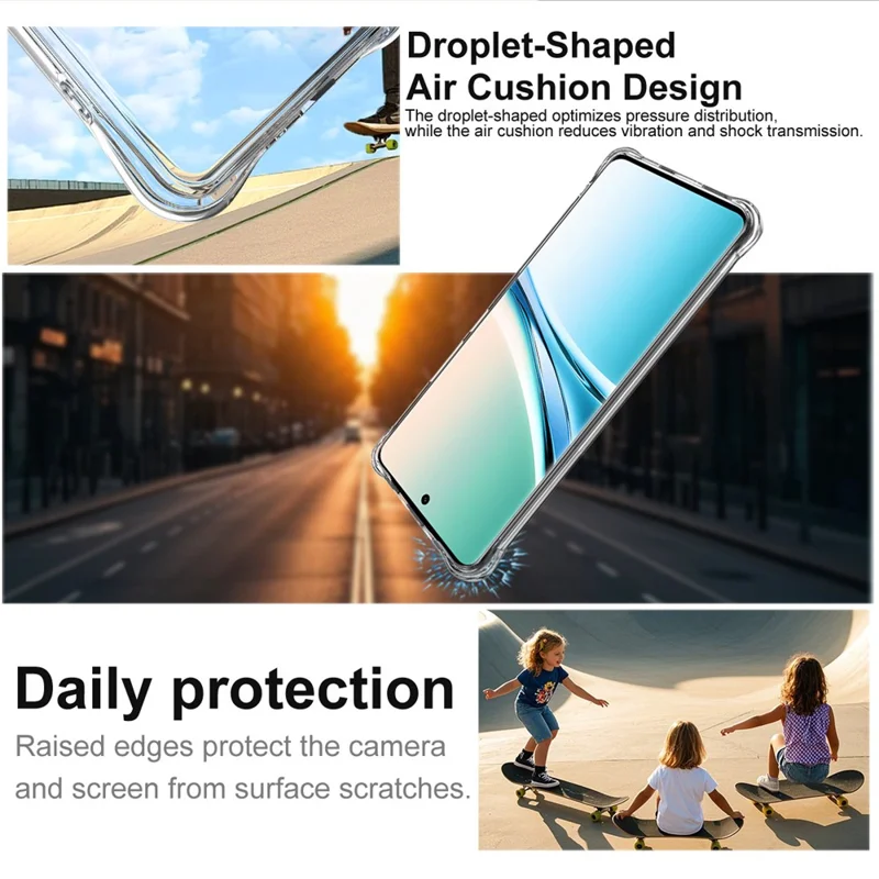 IMAK For Xiaomi Redmi Note 15 5G (Global) Case TPU Phone Cover Airbag Shockproof Protection - Transparent