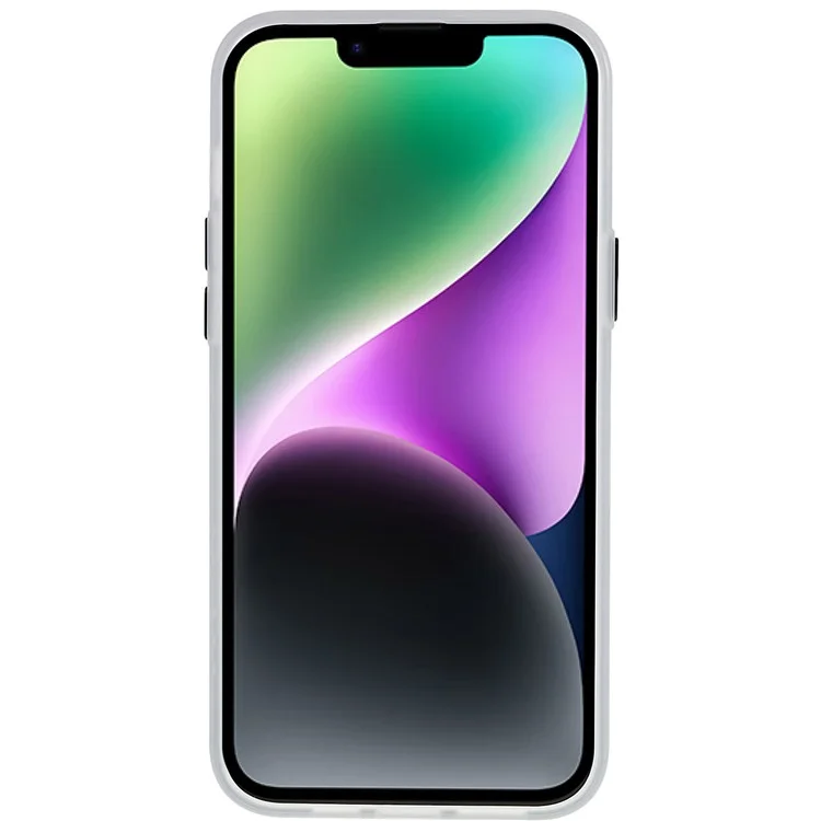 PQY Q Emojis Serie Magnetic Telefono Custodia Per Iphone 14 Plus Compatibile Con MagSafe, TPU+PET Hybrid IML Non Giallo - QCCI