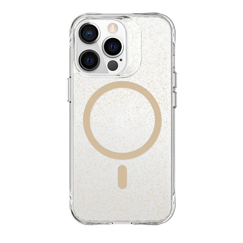 Bulk Purchasing For iPhone 12 / 12 Pro Case Compatible with MagSafe Starry Glitter PC + TPU Phone Cover - Gold