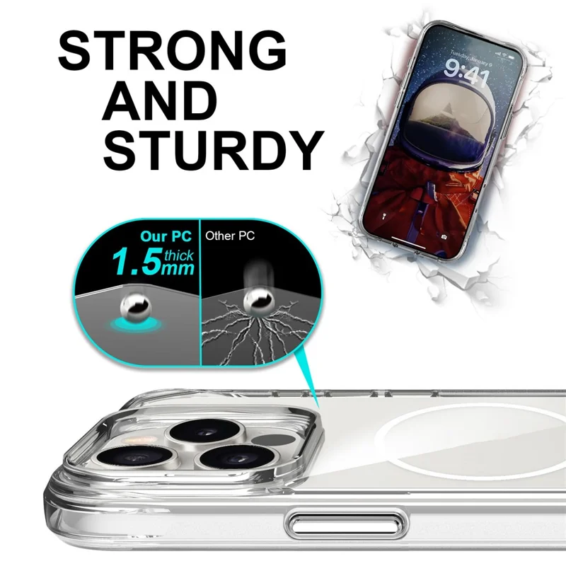 Bulk Purchasing For iPhone 12 Pro Max Case Compatible with MagSafe PC + TPU Clear Phone Cover