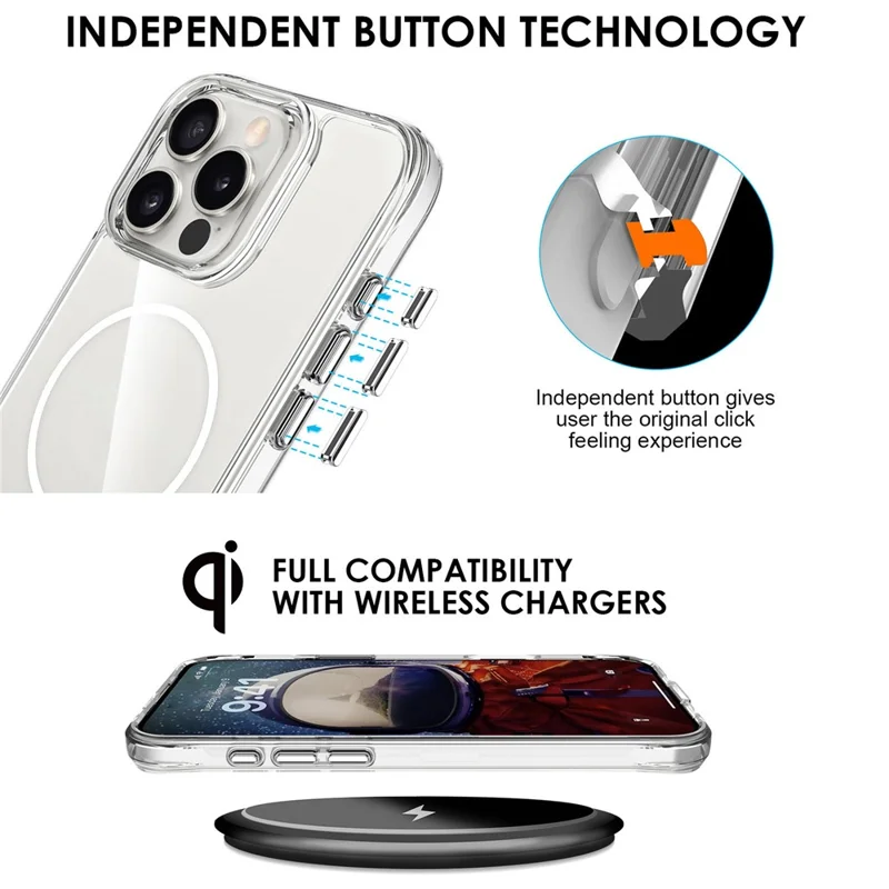 Bulk Purchasing For iPhone 12 / 12 Pro Case Compatible with MagSafe PC + TPU Clear Phone Cover