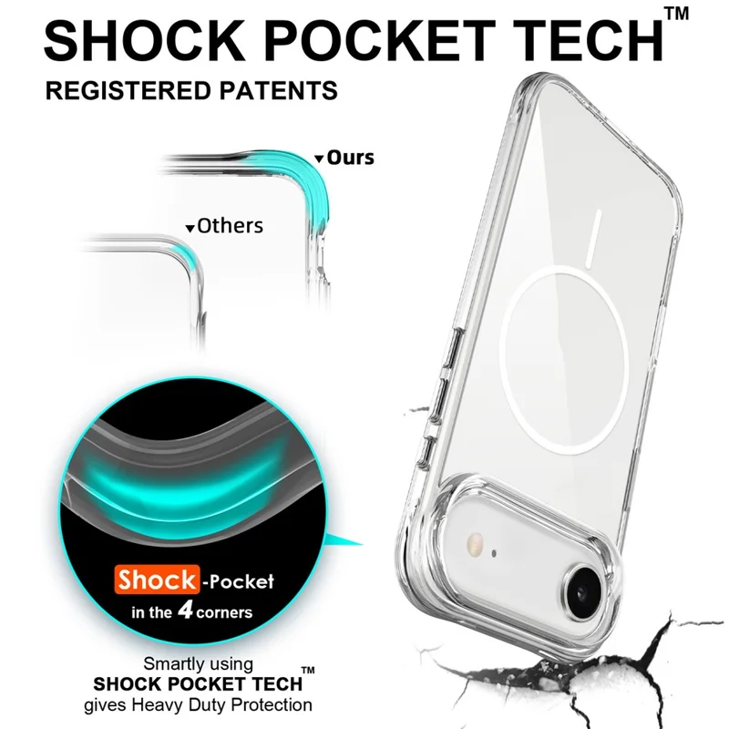 Bulk Purchasing For iPhone Air Case Compatible with MagSafe PC + TPU Clear Phone Cover