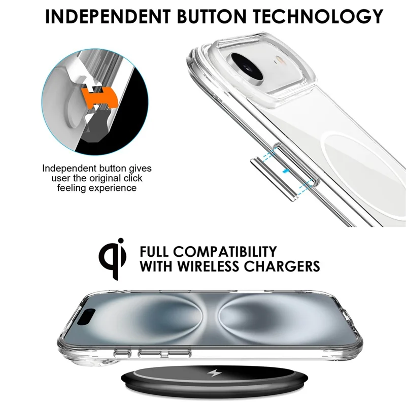 Bulk Purchasing For iPhone Air Case Compatible with MagSafe PC + TPU Clear Phone Cover