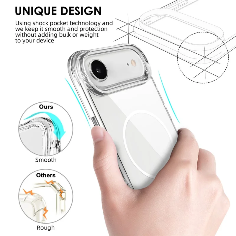 Bulk Purchasing For iPhone Air Case Compatible with MagSafe PC + TPU Clear Phone Cover