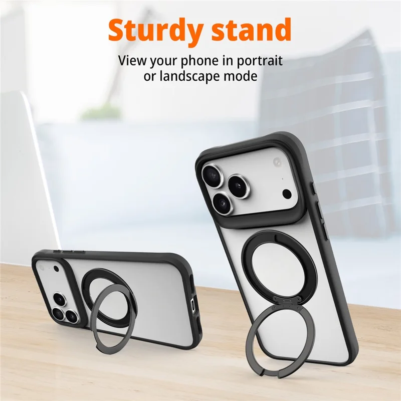 Bulk Purchasing For iPhone 17 Pro Max Case Compatible with MagSafe Ring Kickstand Shockproof PC + TPU Phone Cover