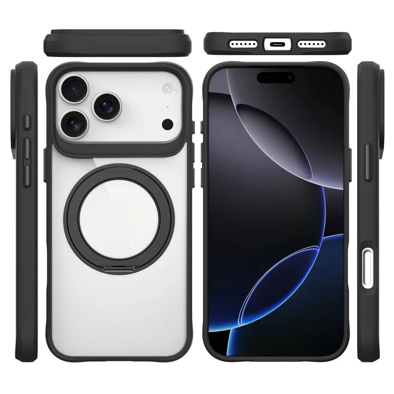 Bulk Purchasing For iPhone 17 Pro Max Case Compatible with MagSafe Ring Kickstand Shockproof PC + TPU Phone Cover