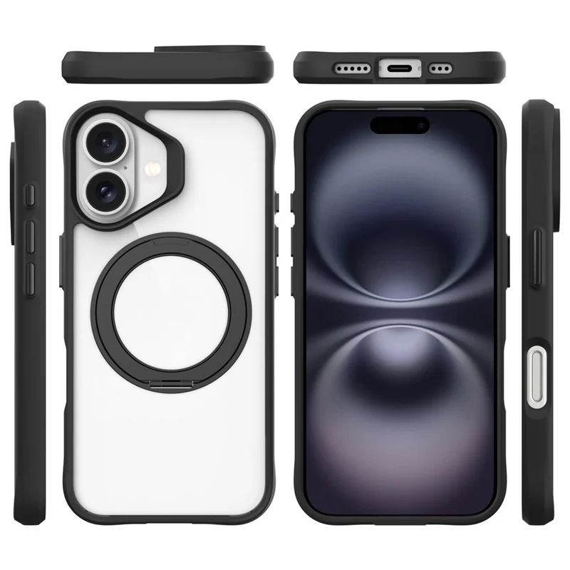 Bulk Purchasing For iPhone 17 Case Compatible with MagSafe Ring Kickstand Shockproof PC + TPU Phone Cover