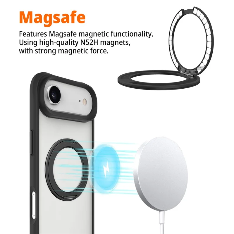 Bulk Purchasing For iPhone Air Case Compatible with MagSafe Ring Kickstand Shockproof PC + TPU Phone Cover