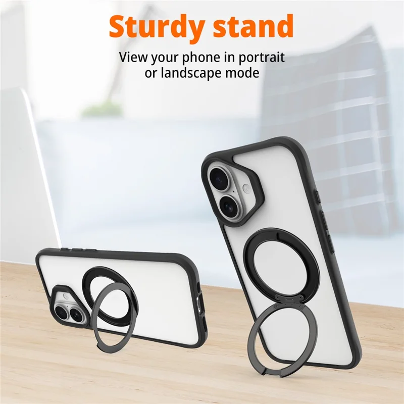 Bulk Purchasing For iPhone 16 Plus Case Compatible with MagSafe Ring Kickstand Shockproof PC + TPU Phone Cover