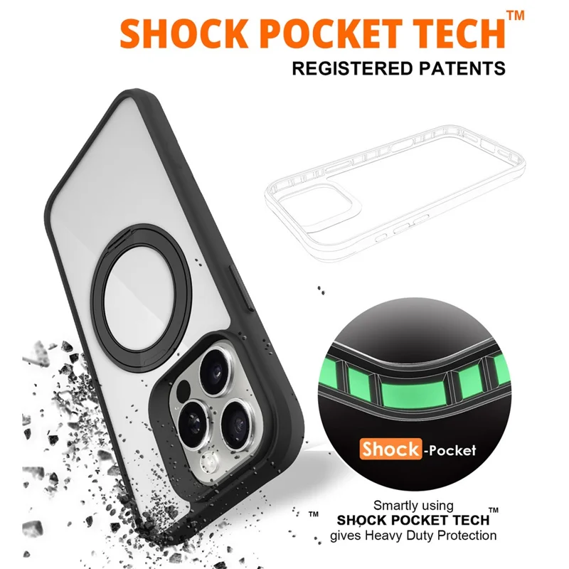 Bulk Purchasing For iPhone 13 Pro Max Case Compatible with MagSafe Ring Kickstand Shockproof PC + TPU Phone Cover