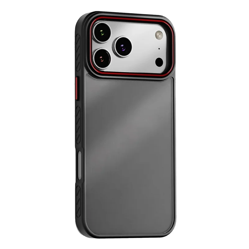 For iPhone 17 Pro Case PC + TPU Anti-Slip Matte Phone Cover - Black