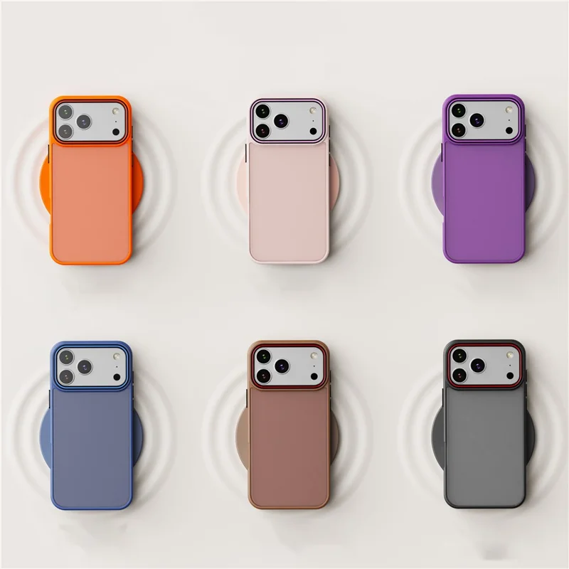 For iPhone 17 Pro Case PC + TPU Anti-Slip Matte Phone Cover - Black