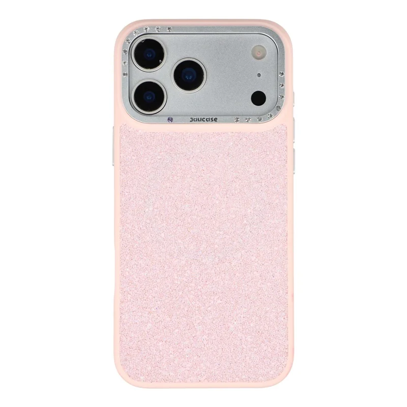 JAUCASE För iPhone 17 Pro Max Skal Kompatibel med MagSafe Strukturerat PU + TPU + PC Telefonbakdel - Rosa