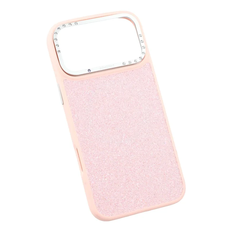 JAUCASE För iPhone 17 Pro Max Skal Kompatibel med MagSafe Strukturerat PU + TPU + PC Telefonbakdel - Rosa
