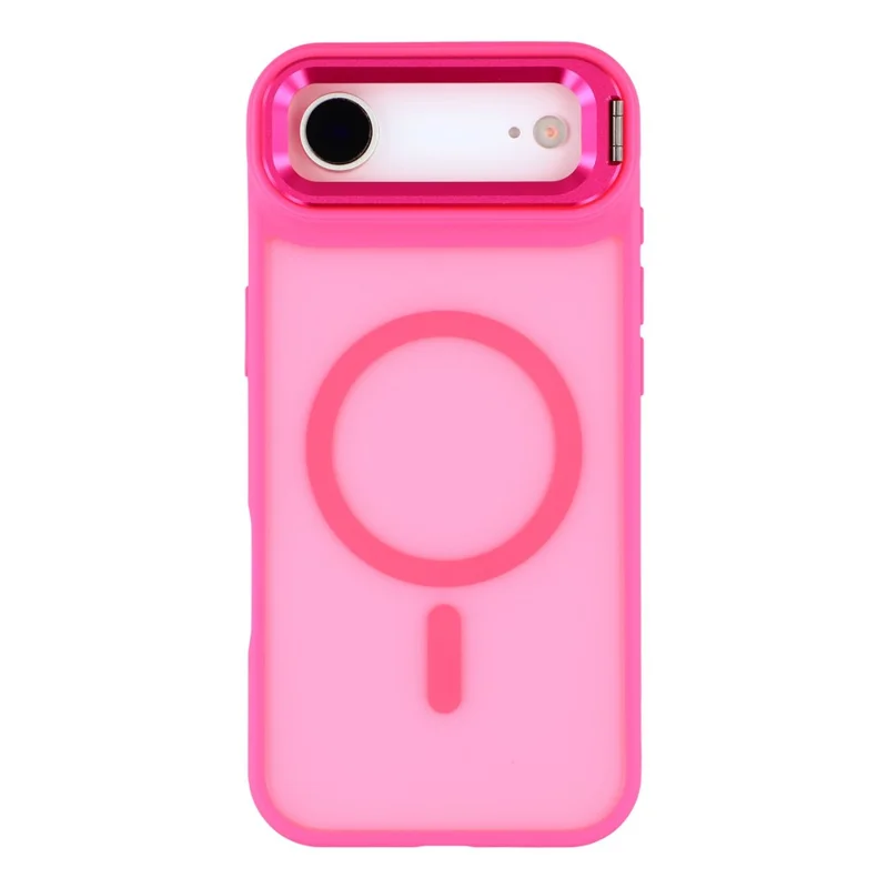 For iPhone Air Case Compatible with MagSafe Lens Kickstand TPU + PC Matte Phone Cover - Rose