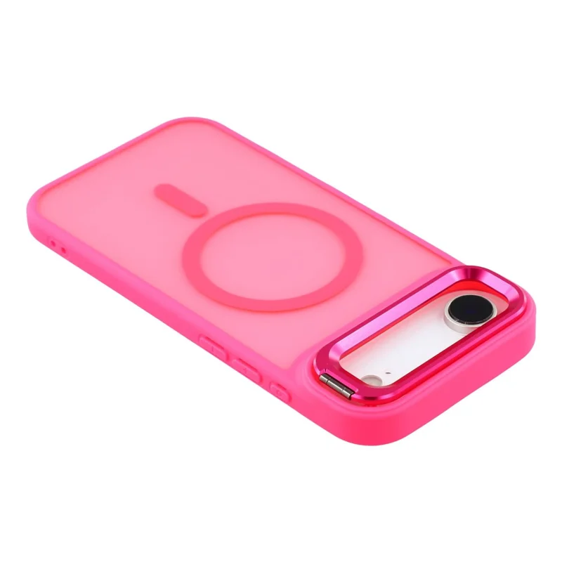 For iPhone Air Case Compatible with MagSafe Lens Kickstand TPU + PC Matte Phone Cover - Rose