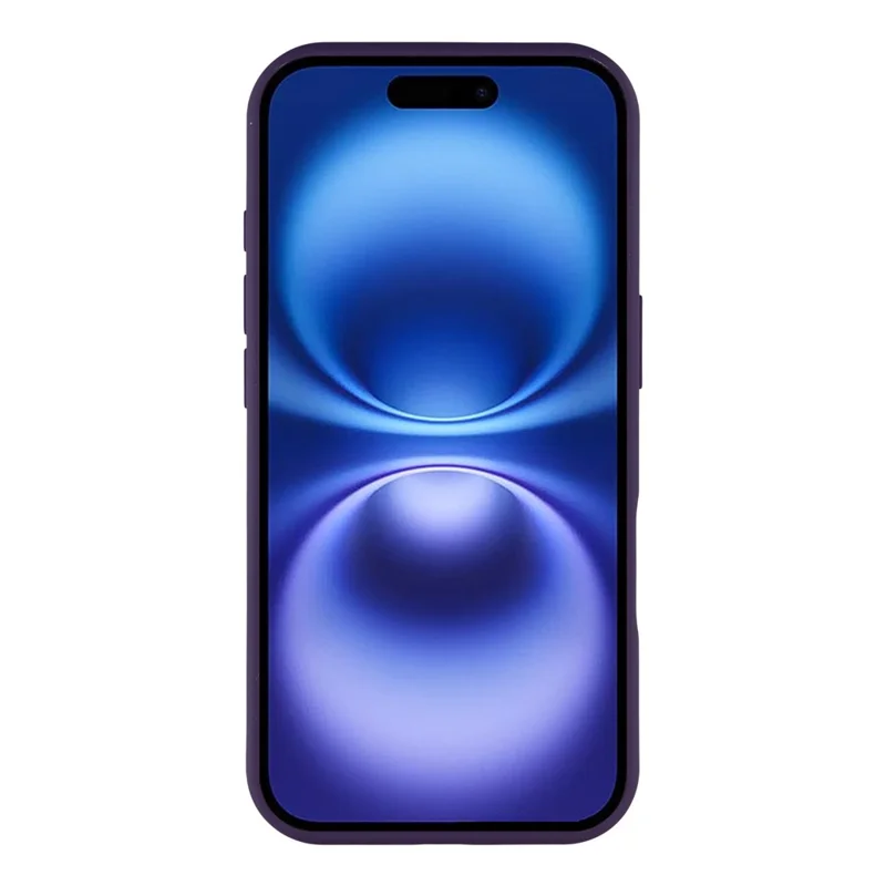 For iPhone 16 Plus Case Compatible with MagSafe Lens Kickstand TPU + PC Matte Phone Cover - Dark Purple