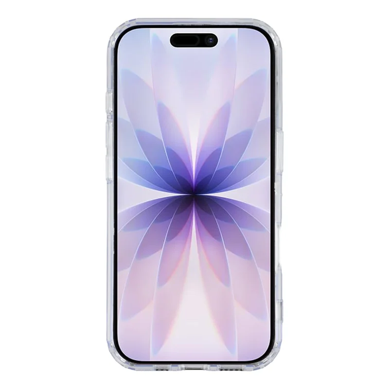 For iPhone 17 Magnetic Case TPU PC Clear Phone Back Cover with Lanyard Hole